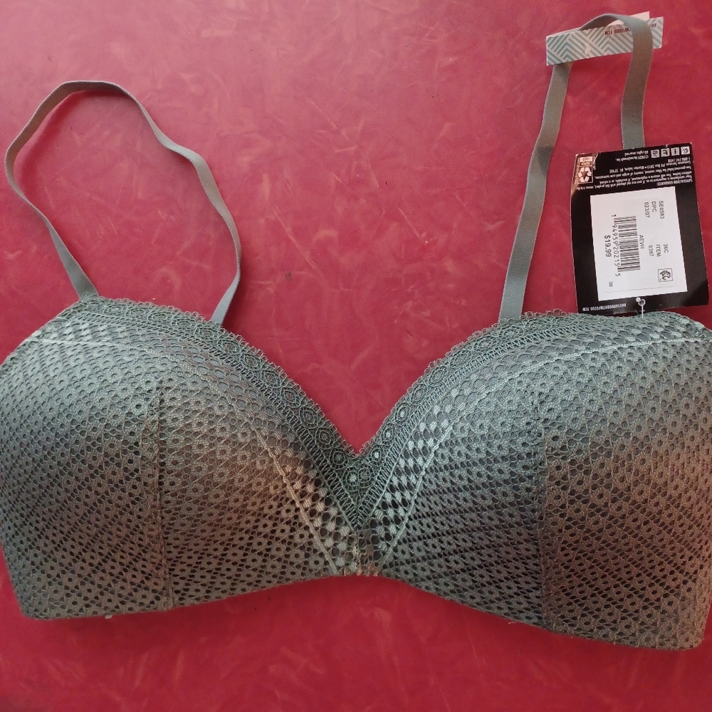 Maidenform Green Lace Bra